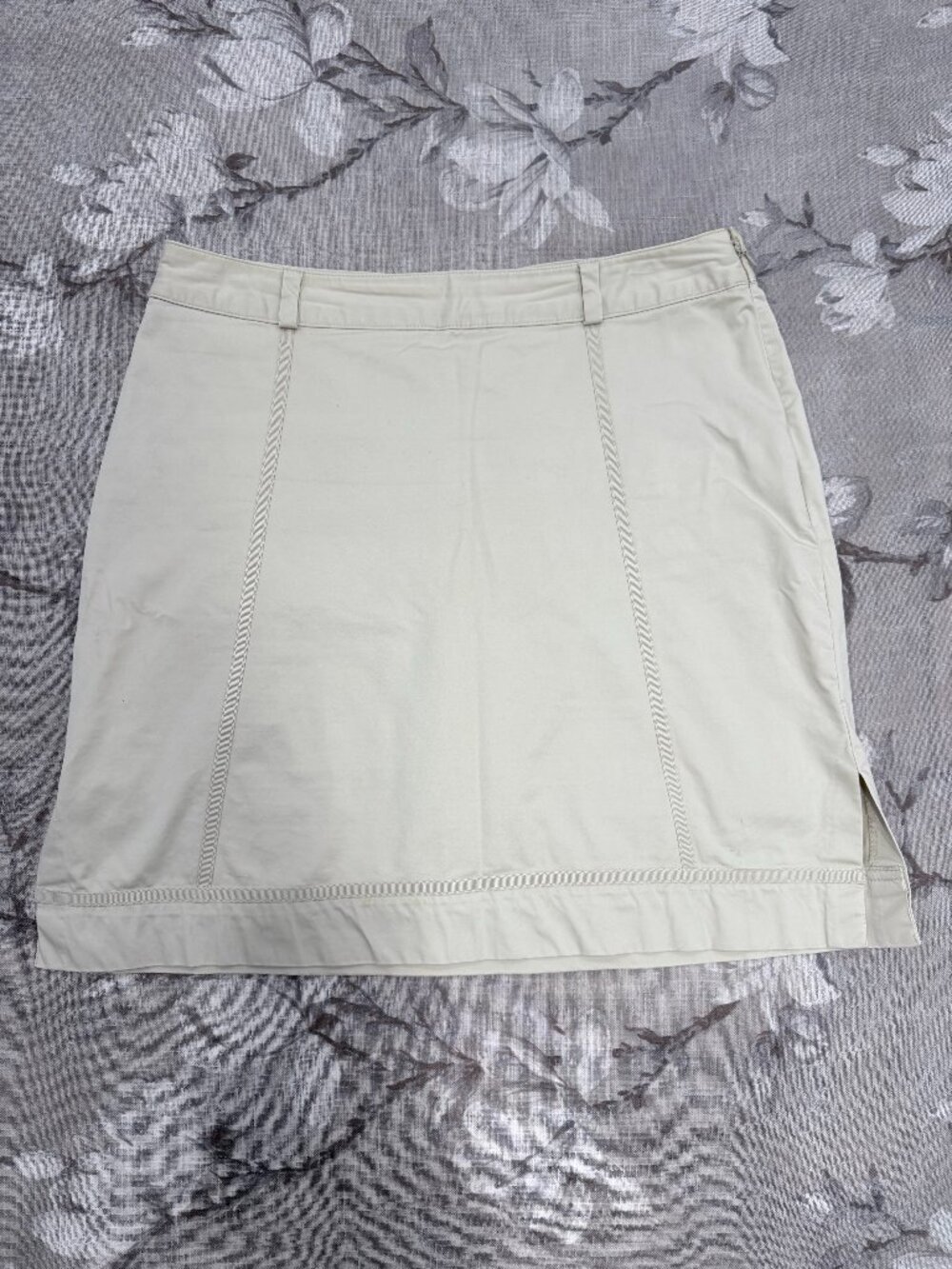 Callaway Golf Skort Women’s 8 Cream Stretch Cotton Built In Shorts